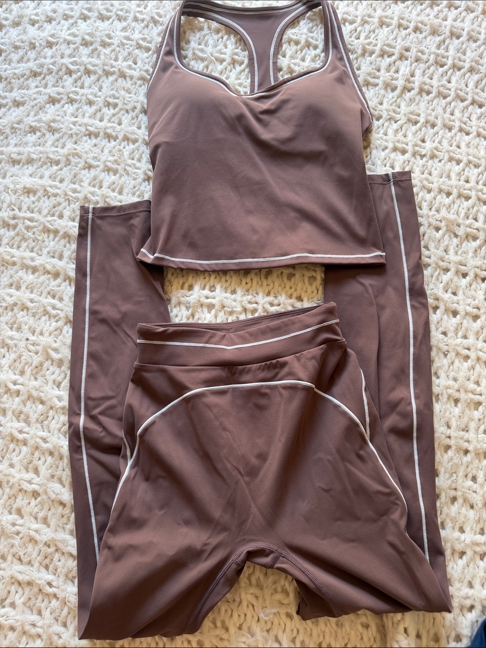 Brown workout set